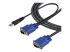 StarTech.com 10 ft Ultra Thin USB VGA 2-in-1 KVM Cable - Höger vinkel