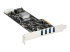 StarTech.com PCI Express (PCIe) SuperSpeed USB 3.0-kortadapter med 4 portar och 4 dedicerade kanaler på 5 Gbps – UASP – SATA/LP4-ström - Tillbaka